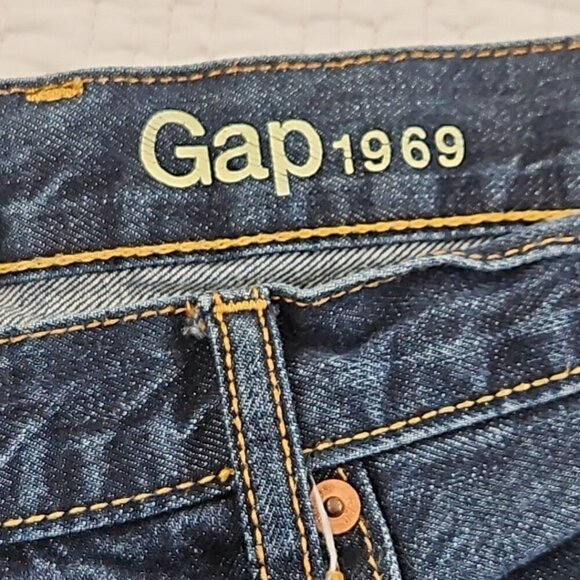Gap 1969 Jeans Men's 40x30 Medium Wash Stretch Denim Straight Leg EUC Denimcore - Picture 8 of 16